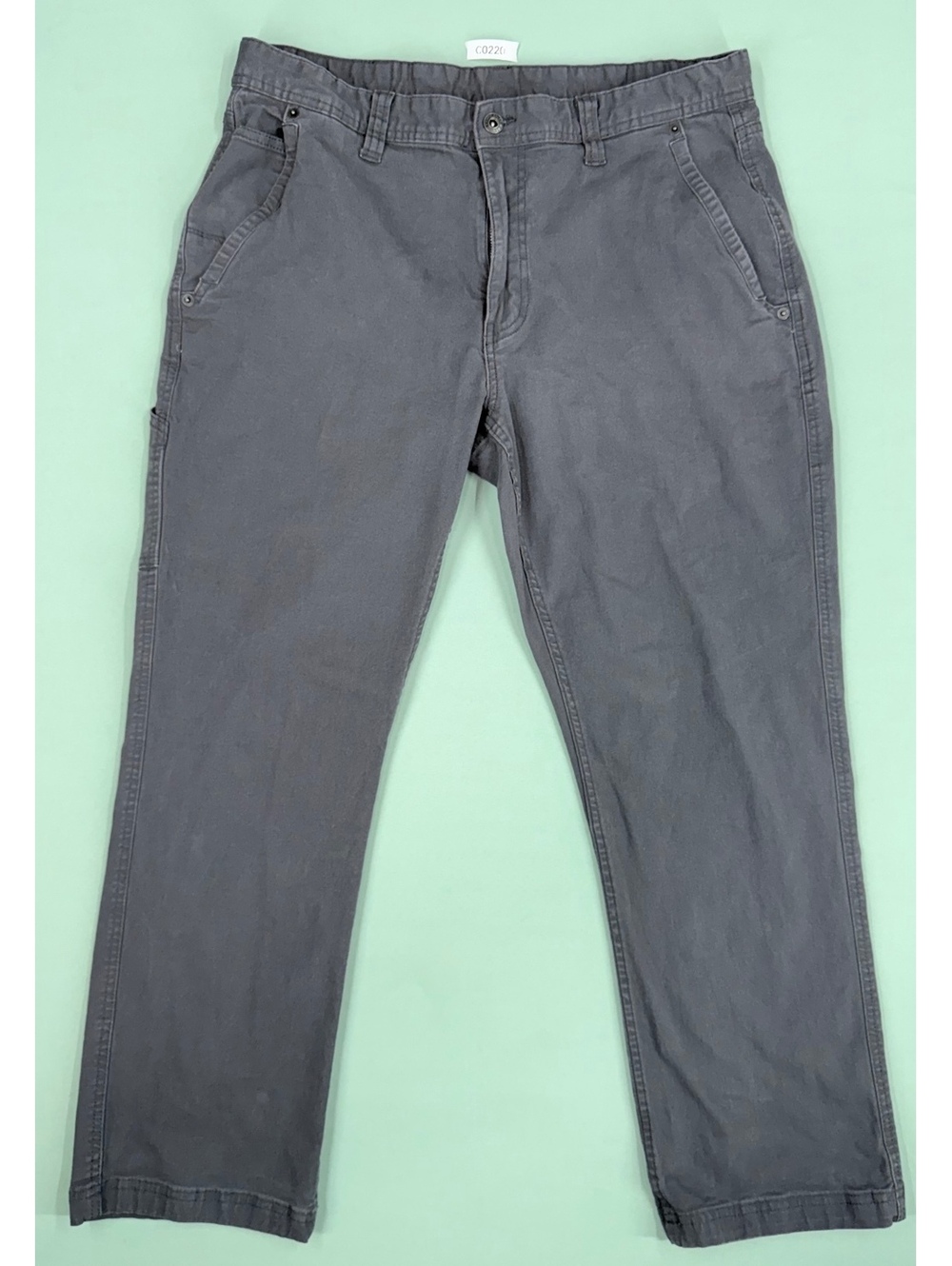 Eddie Bauer Men's Gray Casual Work Pants with Multiple Pockets 34x29